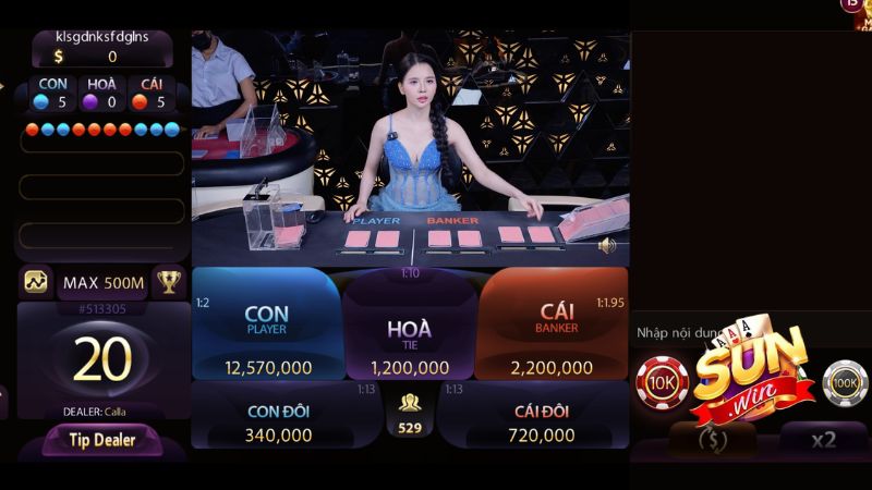 Bàn cược Baccarat trực quan, hỗ trợ soi cầu hiệu quả