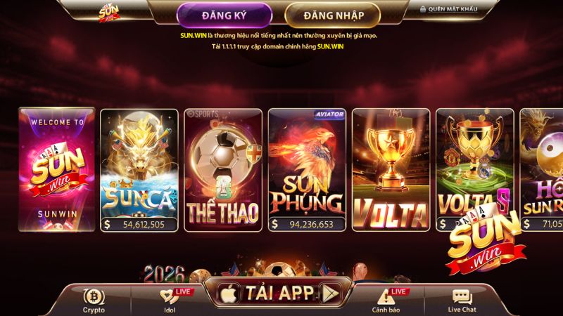 Giao diện sảnh chờ với nút Đăng Nhập rõ ràng