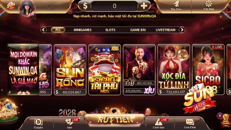 Thành tựu phát triển rực rỡ của cổng game Sunwin